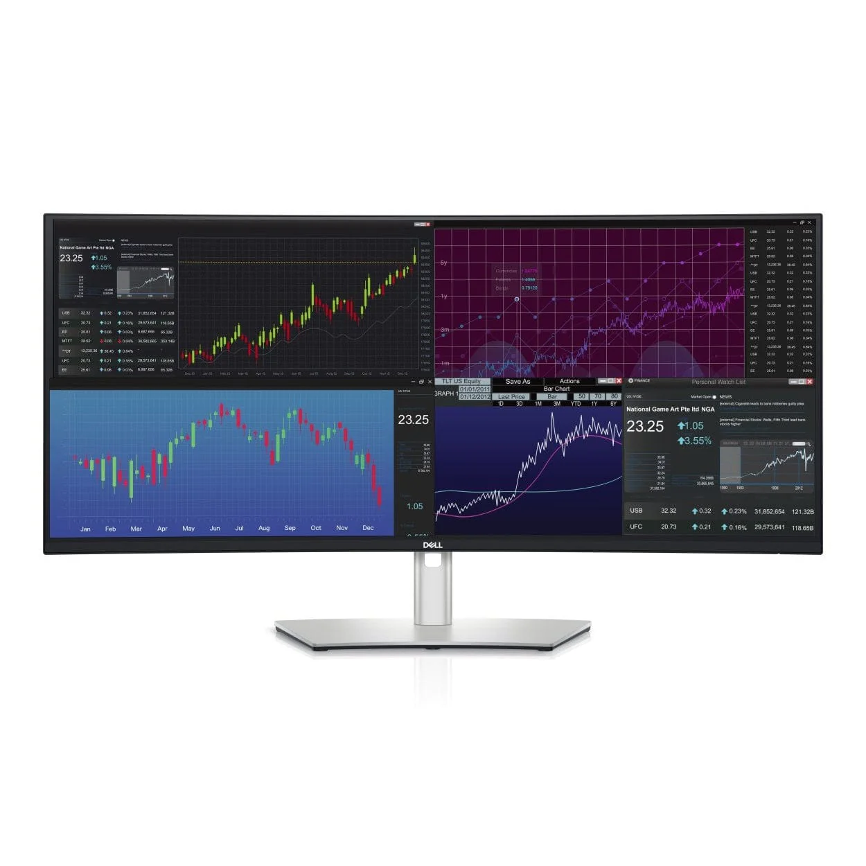 Dell UltraSharp U3824DW 38-inch 3840 x 1600p WQHD+ 21:9 60Hz 5ms LED IPS Curved USB-C Hub Monitor 210-BHXB - Image 4