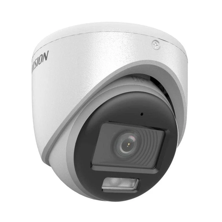 Hikvision 2MP 2.8mm Smart Hybrid-light with ColorVu Fixed Turret Camera DS-2CE70DF0T-LMFS(2.8mm) - Image 3