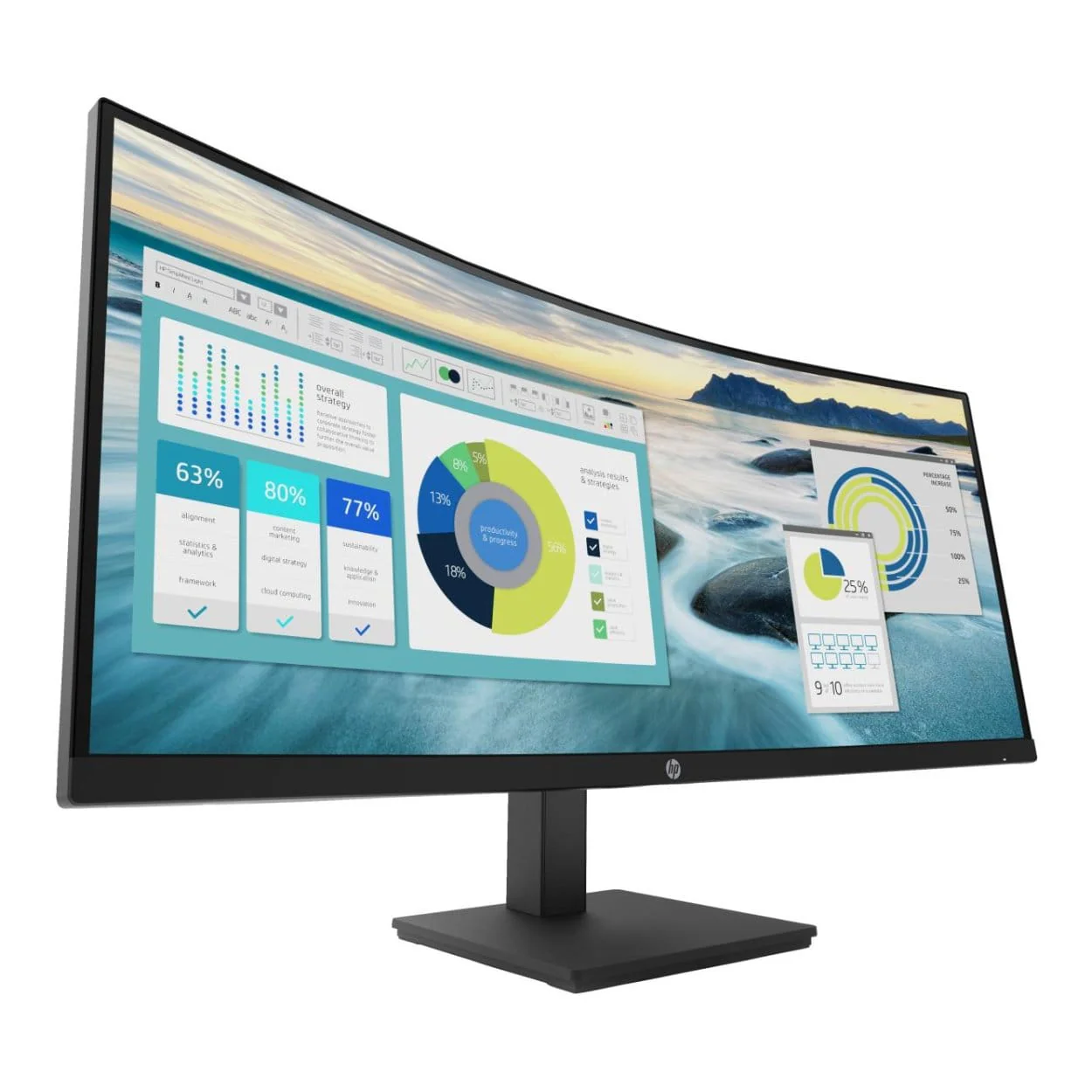 HP P34hc G4 34-inch 3440 x 1440p WQHD 21:9 100hz 5ms VA Curved Monitor 21Y56AA - Image 11