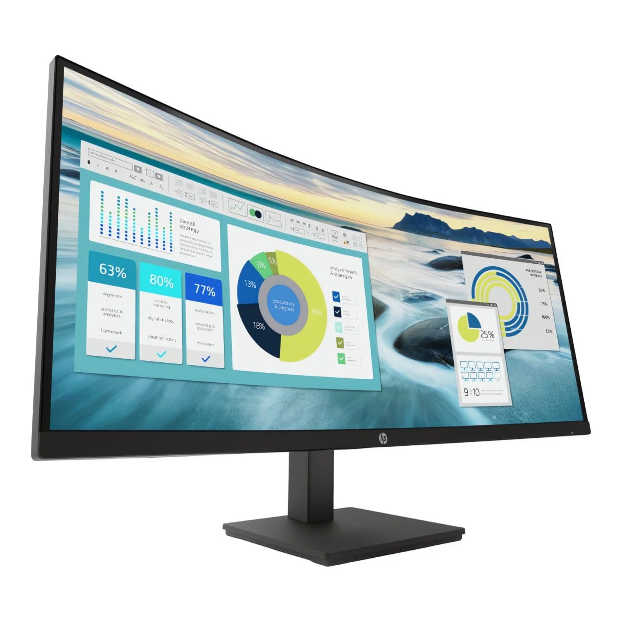 HP P34hc G4 34-inch 3440 x 1440p WQHD 21:9 100hz 5ms VA Curved Monitor 21Y56AA - Image 5