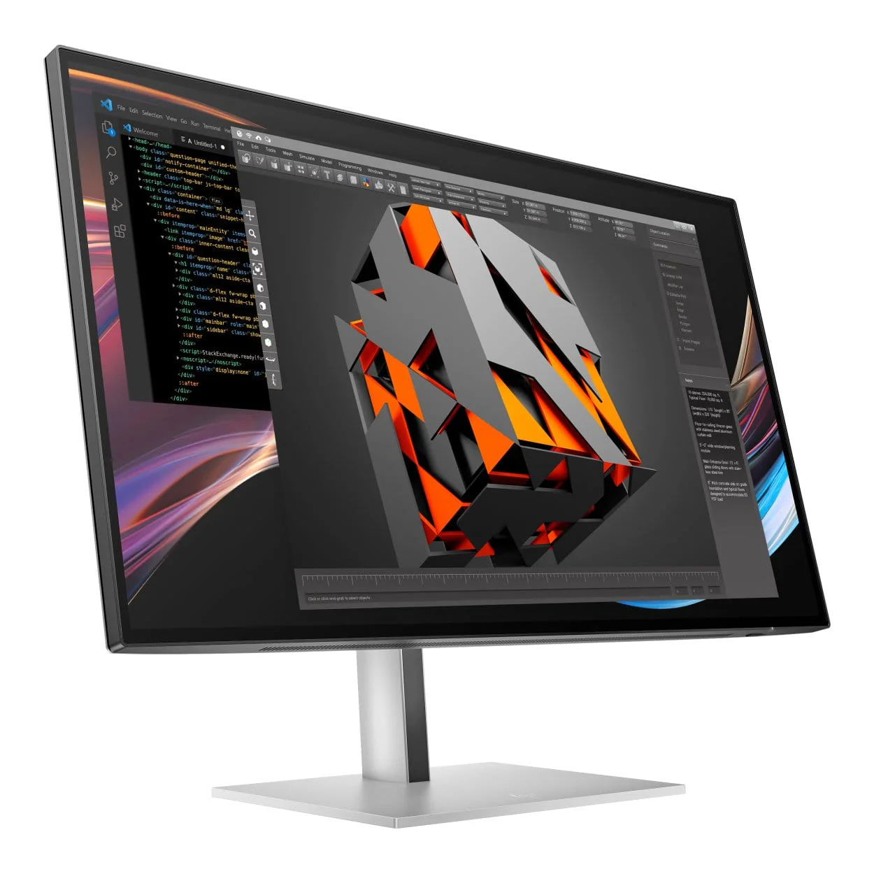 HP Series 7 Pro 727pk 27-inch 3840 x 2160p 4K UHD 16:9 60Hz 5ms LED IPS Thunderbolt 4 Monitor 8J9G2AA - Image 4