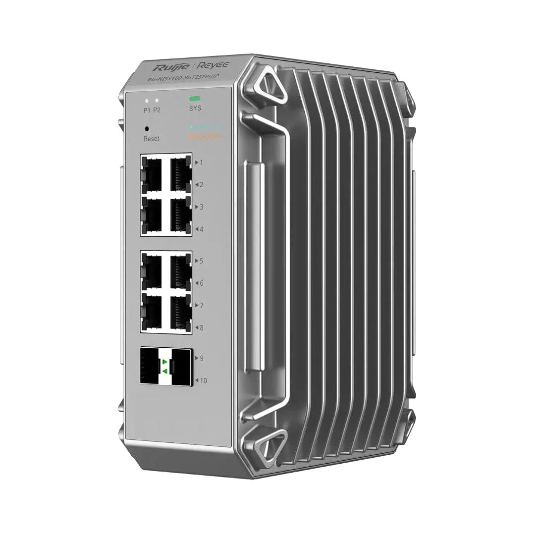 Ruijie Reyee RG-NIS3100-8GT2SFP-HP True Industrial-Grade Switch - Image 3