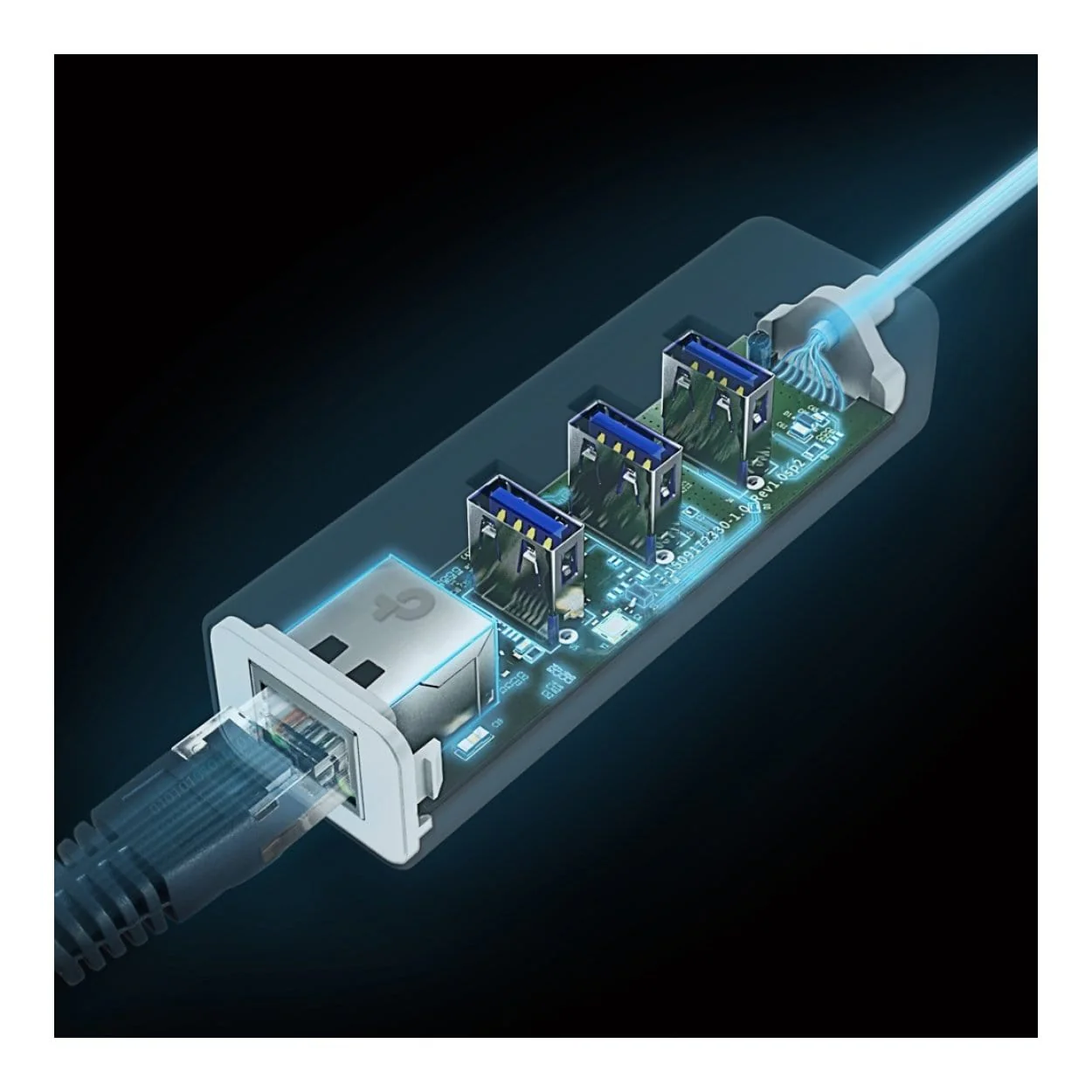 TP-Link UE300C USB Type-C 3-Port Hub & Gigabit Ethernet Adapter - Image 3